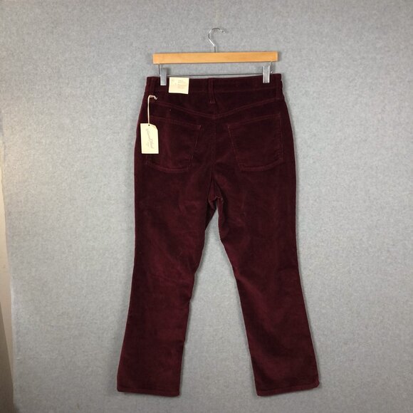 NWT Universal Thread Corduroy Red High Rise Bootcut Ankle Pants - Picture 7 of 9